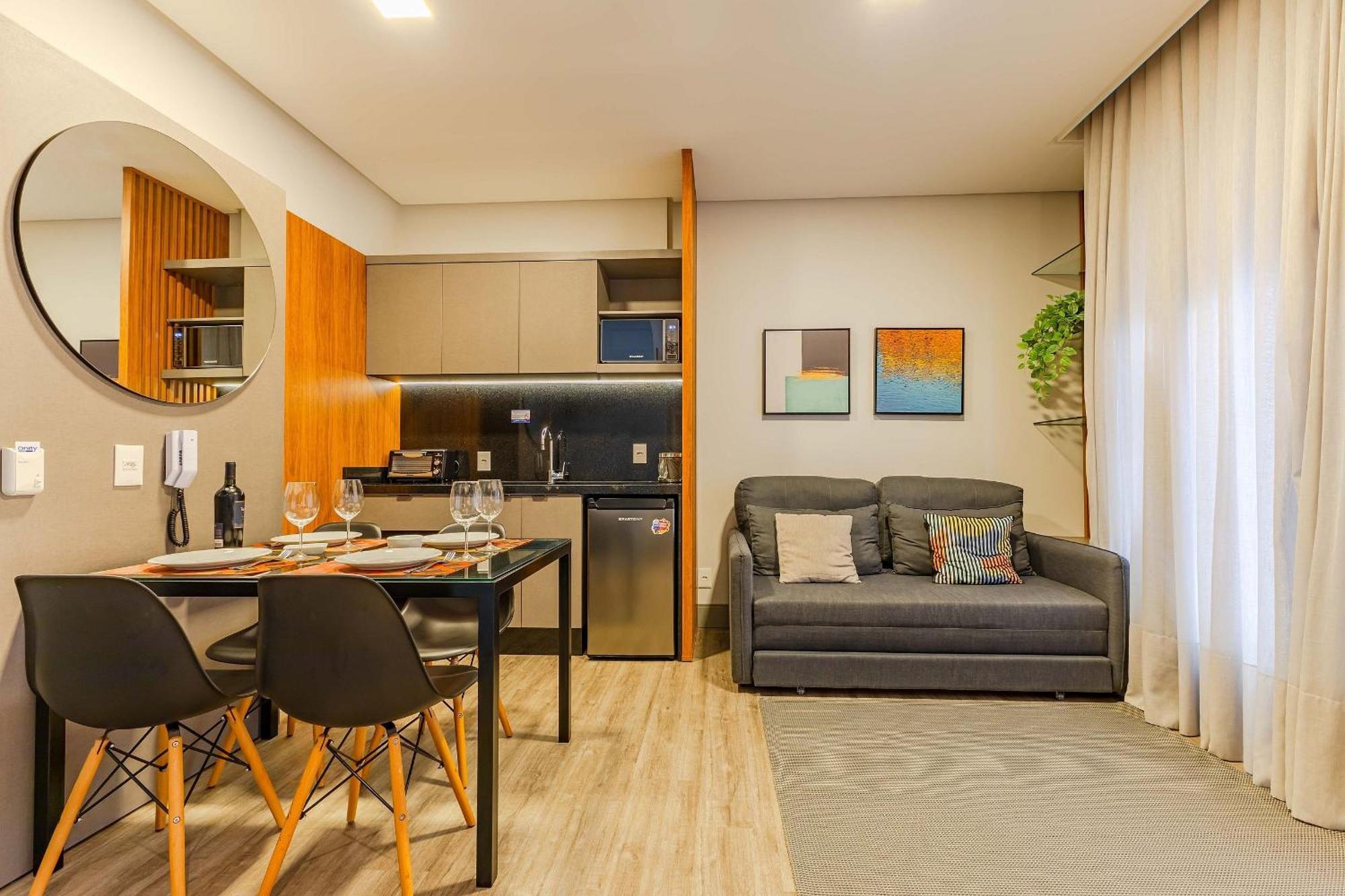 Confortavel Loft Em Condominio Com Piscina Бомбиняс Екстериор снимка